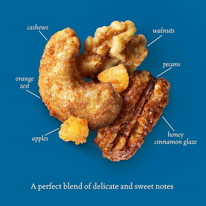 Sahale Snacks Honey Cinnamon Cashews Glazed Mix, 4 Ounce (Pack of 6)