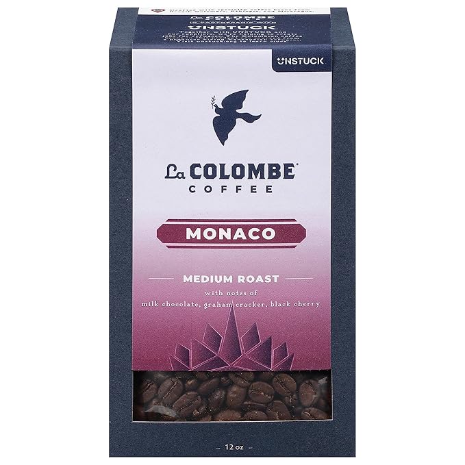 La Colombe Monaco Medium Roast Whole Bean Coffee - Notes of Milk Chocolate, Graham Cracker, Black