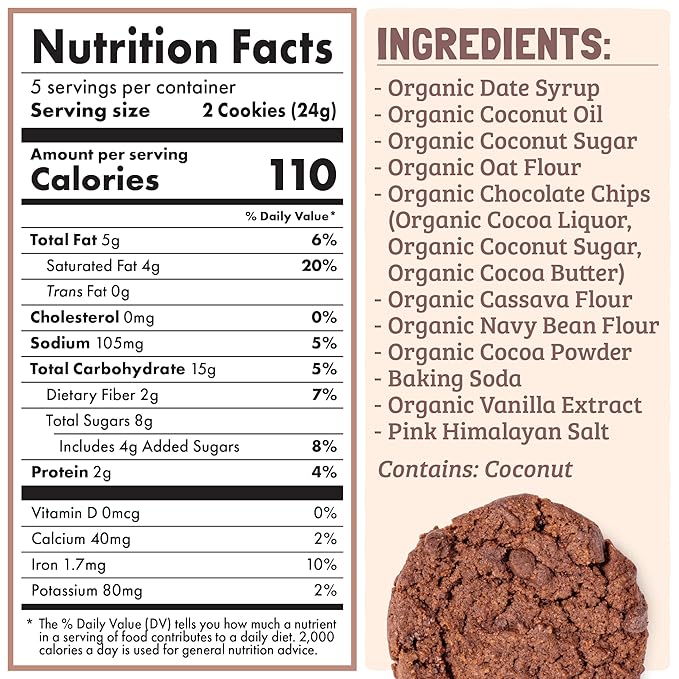 Skout Organic Double Chocolate Soft Baked Cookie (3 Pack) | Soft Baked Cookies | Plant-Based |