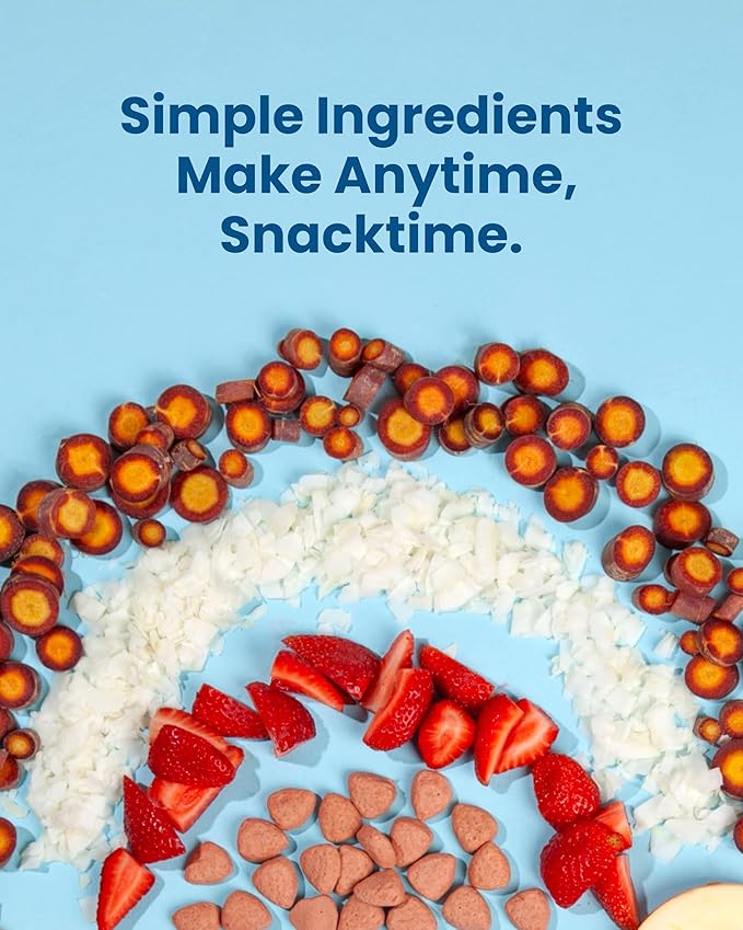 Amara Organic Fruit Bites Sweet Strawberry - No Added Sugar, Dairy-Free, Nut-Free Organic Fruit