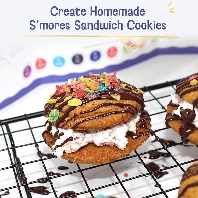 Baketivity x Duff Goldman S?셫ores Sandwich Cookies Kit Kids Baking Set Cooking Kits for Kids with