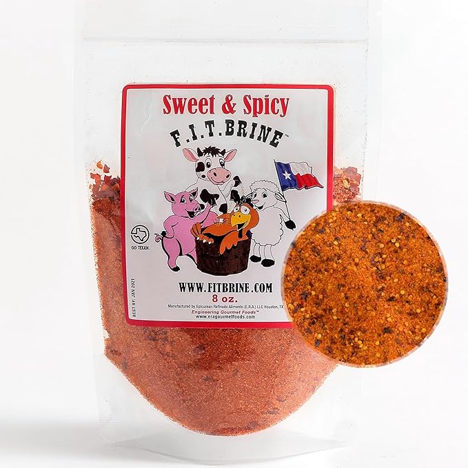 FIT Brine - Sweet & Spicy, 8oz | Premium Meat Tenderizer & Seasoning | Flavor-Packed & All-Natural