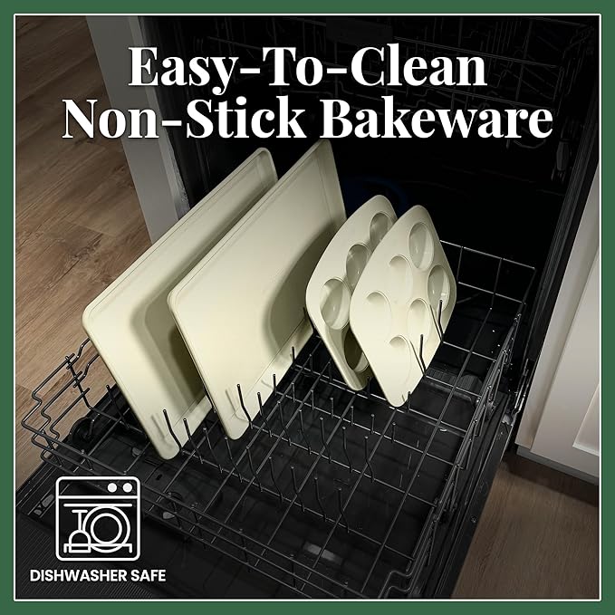 Larder & Vine 8-Piece Bakeware Set | Non-Stick Baking Set with Ceramic Finish | PFAS, PFOA, PTFE