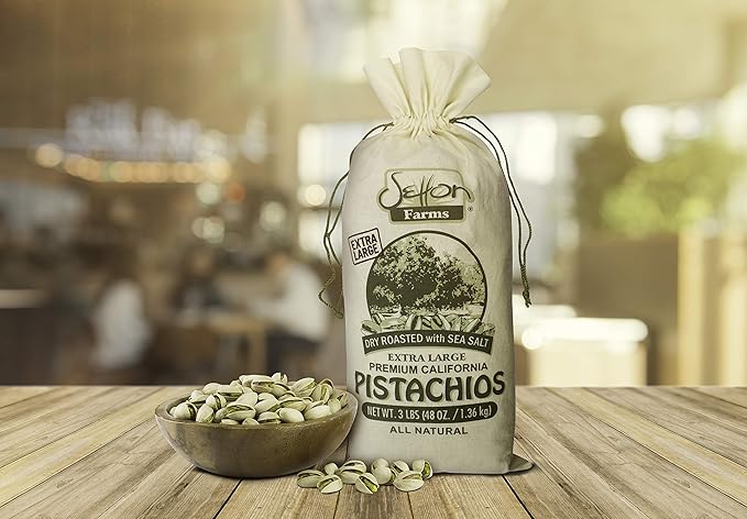 Setton Farms Pistachios, Dry Roasted and Salted Pistachios, Extra Large Premium California