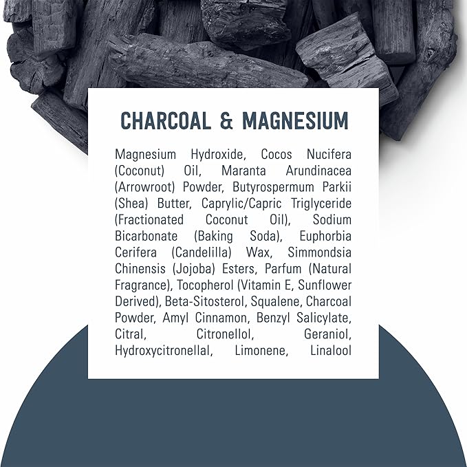 Schmidt's Aluminum-Free Vegan Deodorant Charcoal & Magnesium with 48 Hour Odor Protection, 2 Count
