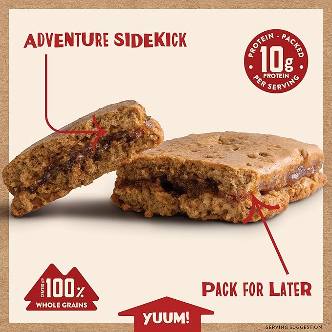 Kodiak Cakes Soft Baked Sandwich Breakfast Bar, Cinnamon Oat & Apple, High Protein, 100% Whole