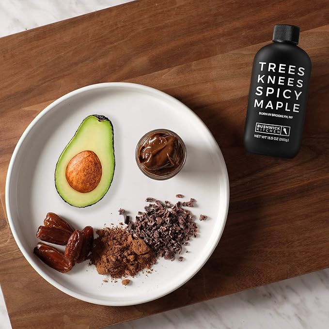 Trees Knees Spicy Maple, Organic Maple Syrup Infused with Habanero Peppers, 11.5 Ounce Bottle