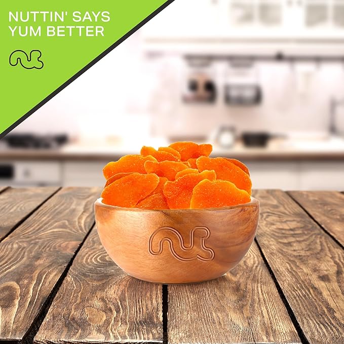 NUT CRAVINGS - Sun Dried Mango Slices, Lightly Sweetened (8oz, 1 Pack) Bulk Dry Fruits Packed Fresh
