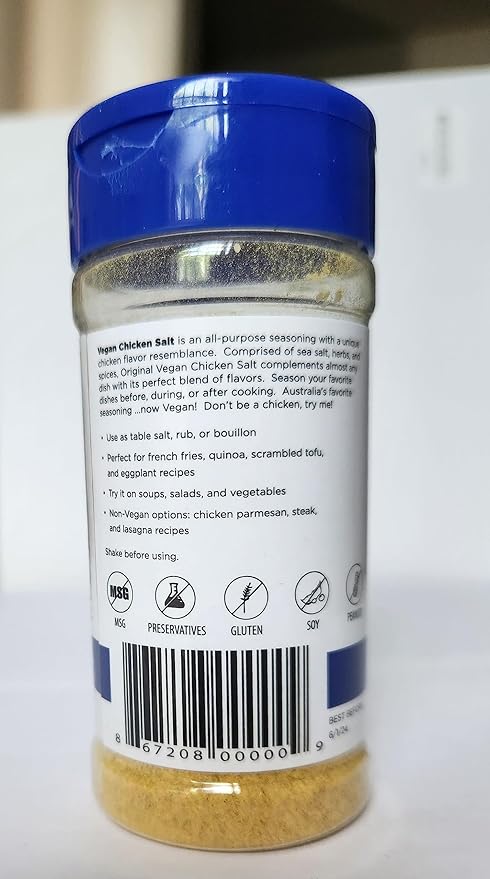 JADA Spices Chicken Salt Spice and Seasoning - Original, Turmeric Salt - Vegan, Keto & Paleo