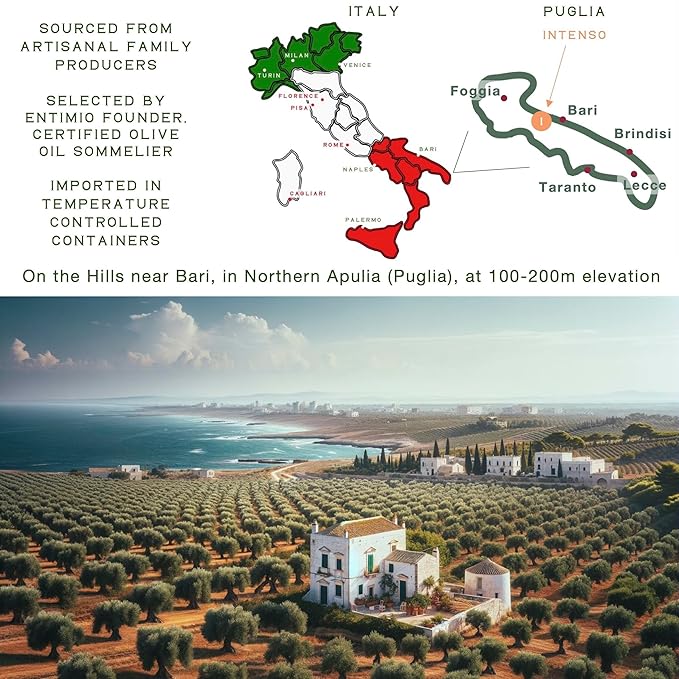 High Polyphenol Organic Extra Virgin Olive Oil (1000+ mg/kg) – Italian Early Harvest EVOO, Cold