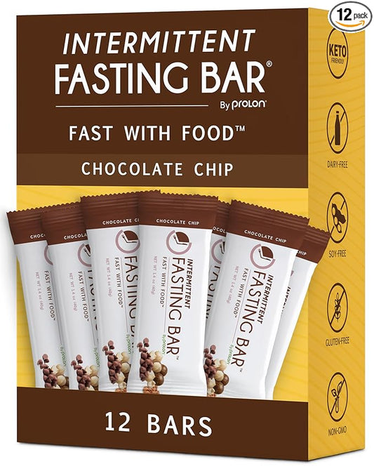 Prolon Fasting Bars | 5g Protein, 7g Fiber | Keto-Friendly, Gluten-Free, Dairy-Free, Plant-Based |