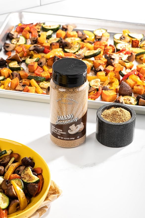 Olde Thompson Umami Seasoning, Savory Mushroom Seasoning Blended with Onions & Peppers, 6.8 Ounce