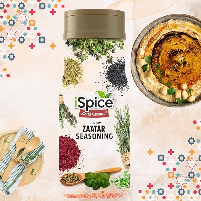iSpice - Sugar-Free ZATAR SEASONING World Flavor Super Spice Blend | All Natural | Ready to use as