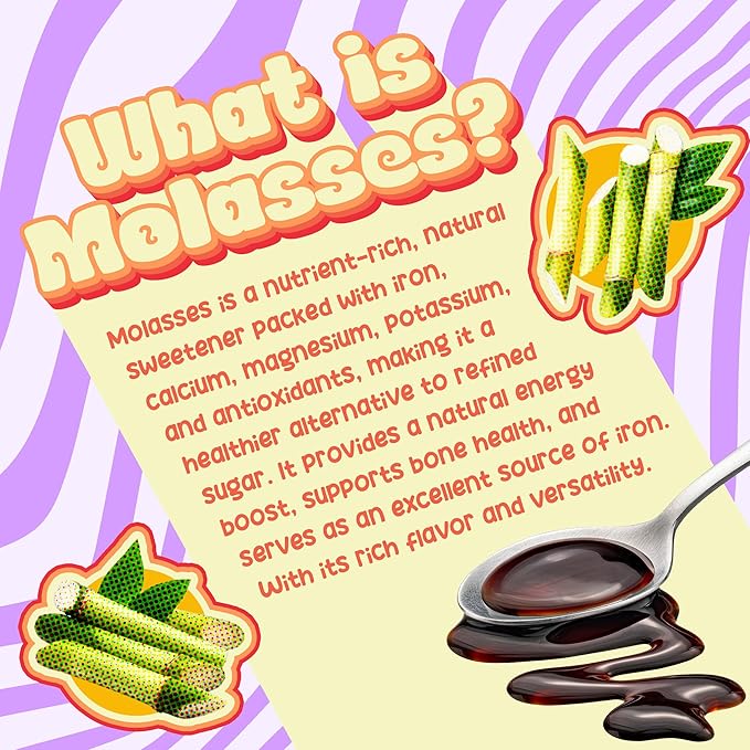 Better Than Honey Molasses 32oz – Natural Sweetener with Rich Flavor | Iron-Rich Sugar Alternative