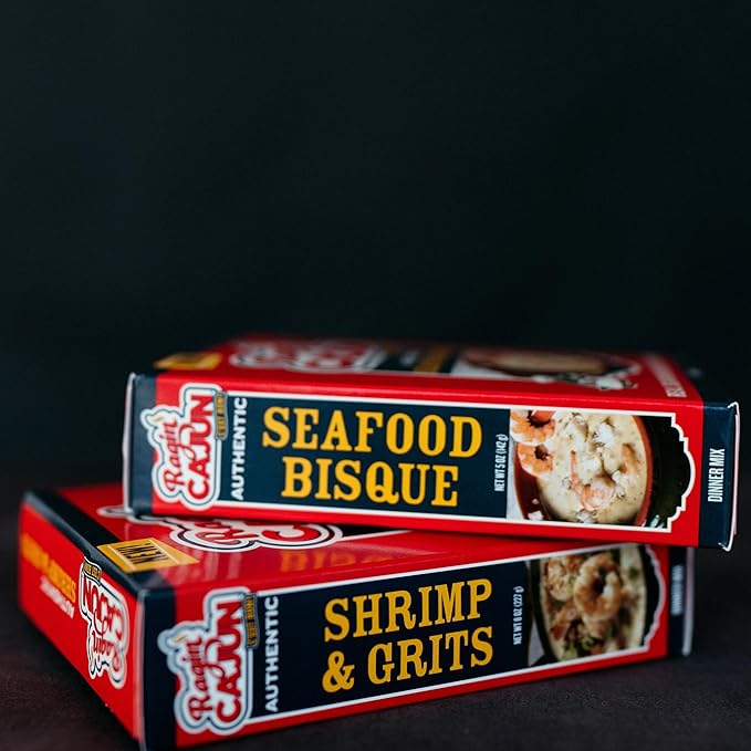Ragin' Cajun Rich Seafood Bisque Mix - 5 oz Box, No MSG, Authentic Louisiana Creole Shrimp Soup