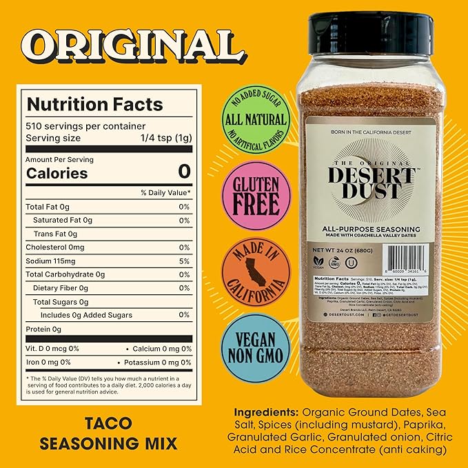 Desert Dust All-Purpose Seasoning ??Smoky, Earthy & Sweet with Organic Date Sugar | Versatile Rub