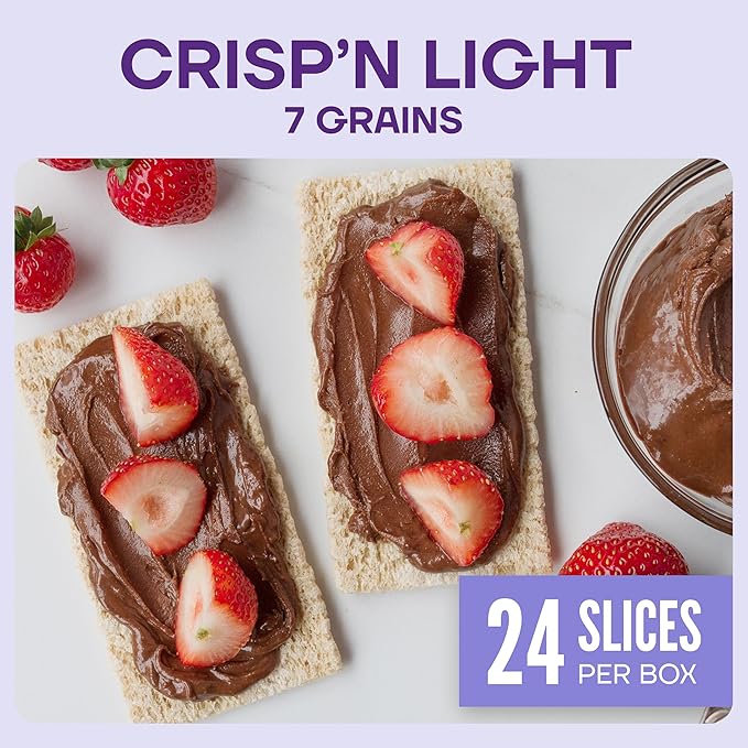Wasa Crisp’n Light 7 Grains Crispbread, 4.9 oz (Pack of 10), Crackers, Non-GMO Ingredients, 7 Grain