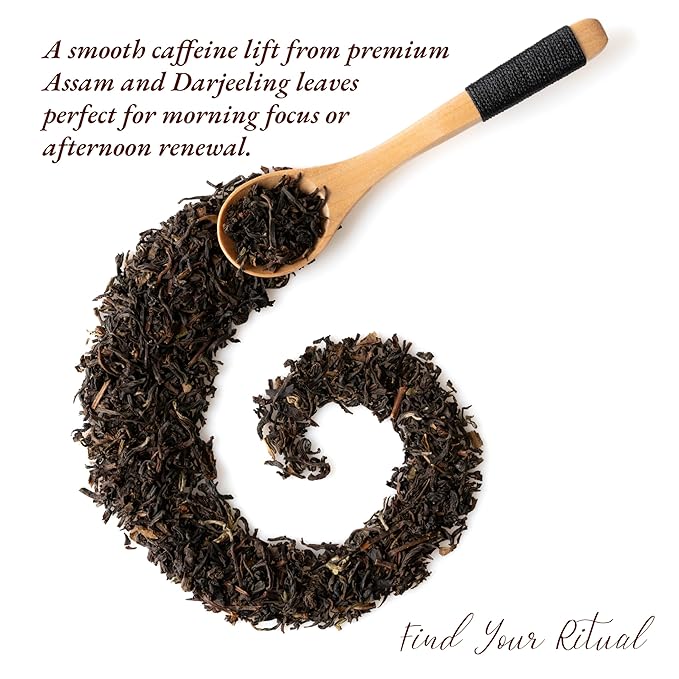 Sattva Tea Co | English Breakfast Black Tea | 100g/3.5oz Loose Leaf (Makes 40+ Cups) | Bold, Malty