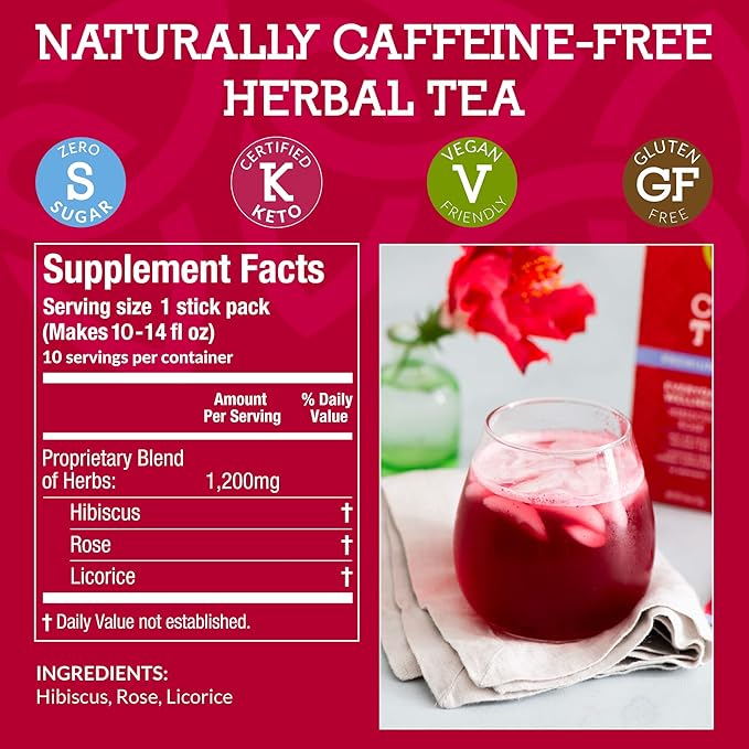 Cusa Tea & Coffee | Everyday Wellness Herbal Tea | Premium Caffeine Free Instant Tea | Hot & Iced