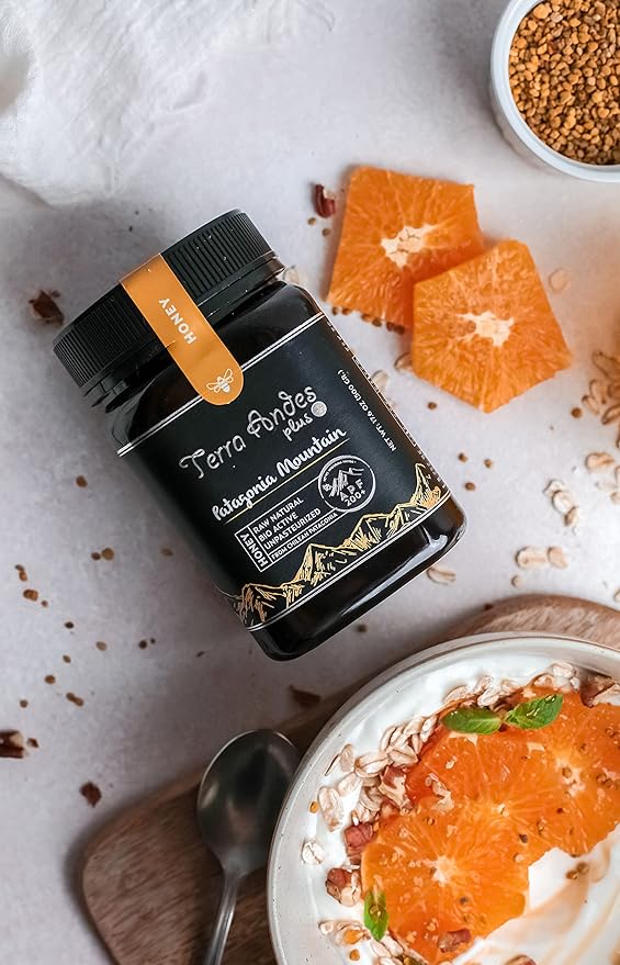 Patagonia Mountain Honey APF 100+ by TERRA ANDES PLUS | Raw natural organic honey. Highest