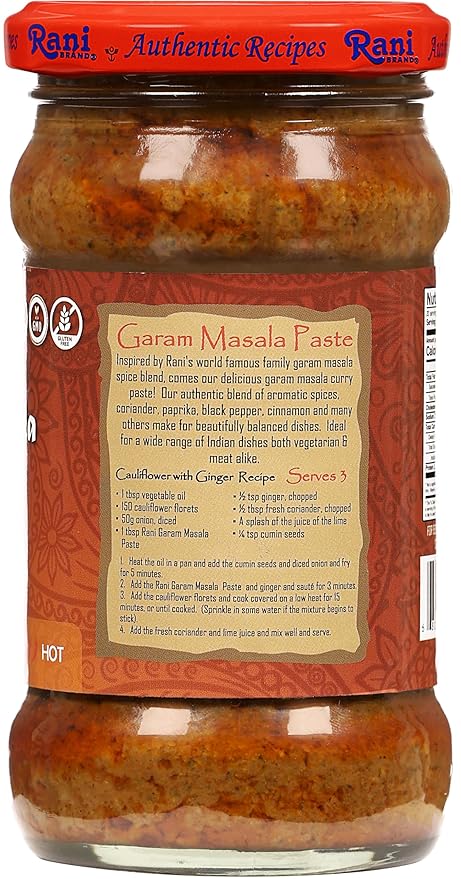 Rani Garam Masala Curry Spice Paste 10.5oz (300g) Glass Jar ~ No Colors | All Natural | NON-GMO |