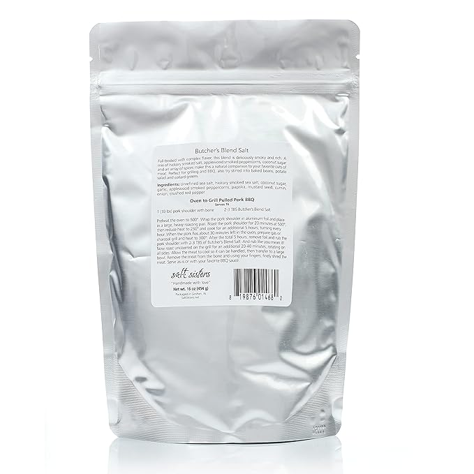 s.a.l.t. sisters Butcher's Blend Sea Salt, Unique BBQ Spices + Salt Blend Alternative to Table
