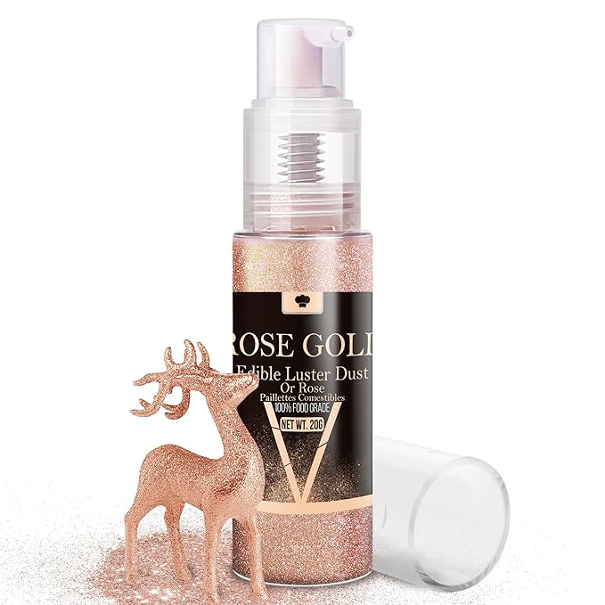 Edible Glitter Spray - 20g Luster Dust Edible Glimmer Powder for Sparkling Cocktails, Cake