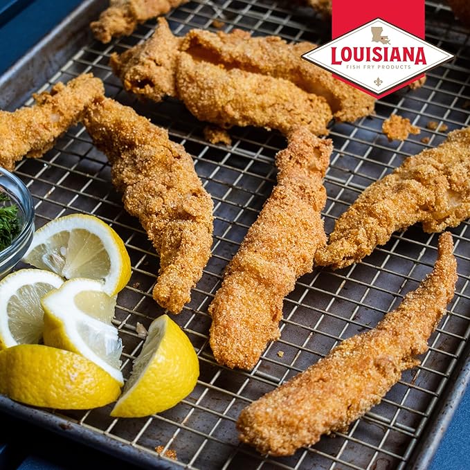 Louisiana Fish Fry Seasoned Fish Fry Seafood Breading Mix 2.88 Pound (Pack of 1) - Season and Cook