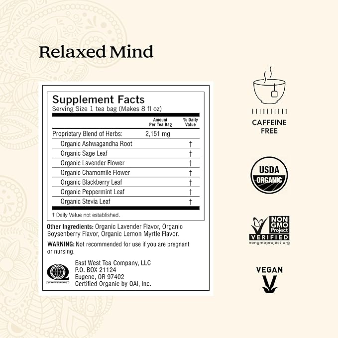 Yogi Tea Stress Relief & Relaxation Variety Sampler - 16 Bags per Pack (5 Packs) - Organic Relaxing