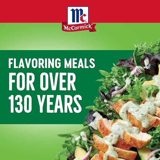 McCormick Perfect Pinch Seasoning, Green Goddess, For Adding Tangy, Herby Flavor to Chicken, Roasted Veggies, Dressings, Sauces & More, 4.23 oz