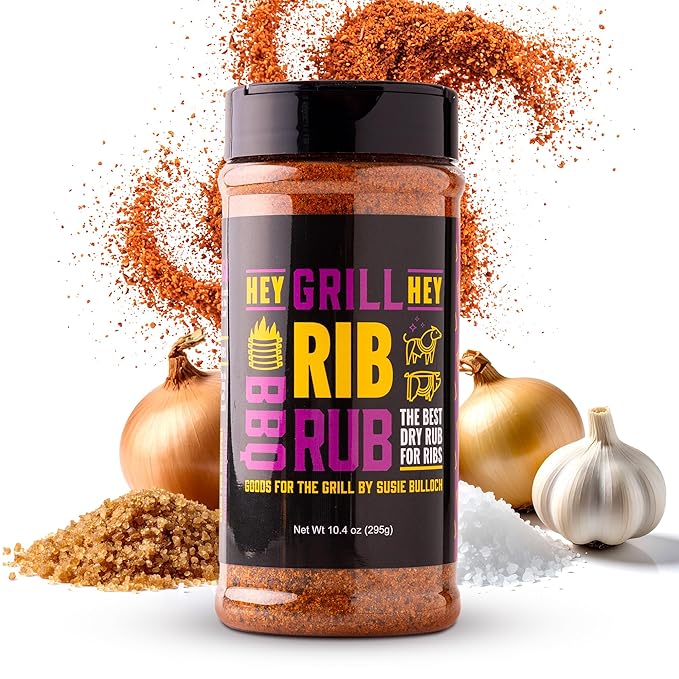 Hey Grill Hey | Rib Rub | BBQ Rub | Rib Seasoning | Beef & Pork Seasoning | BBQ Chicken and More |