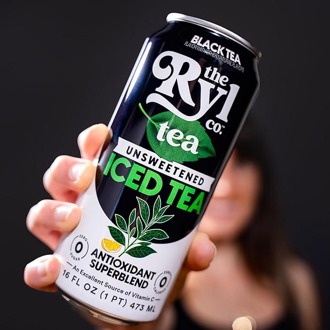 Ryl Unsweetened Black Iced Tea – Antioxidant Superblend, No Artificial Ingredients, Zero Sugar