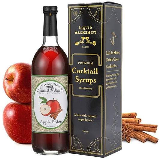 Liquid Alchemist Apple Spice Syrup for Cocktails - Real Ingredients Make our Apple Syrup for Drinks