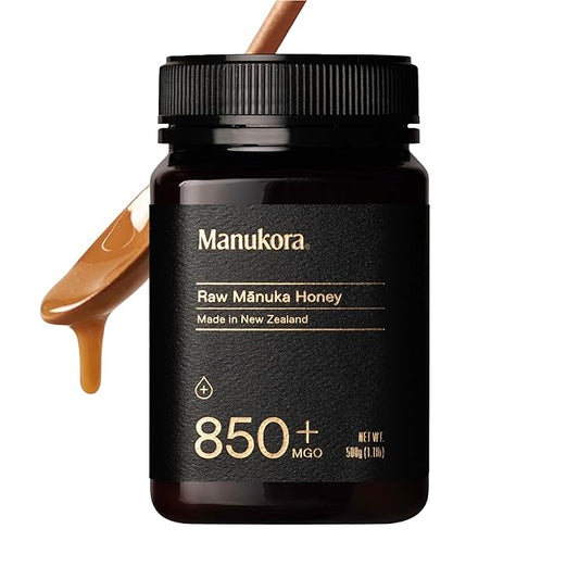 Manukora Raw Manuka Honey, MGO 850+ from New Zealand, Non-GMO, Monofloral, Traceable from Hive to
