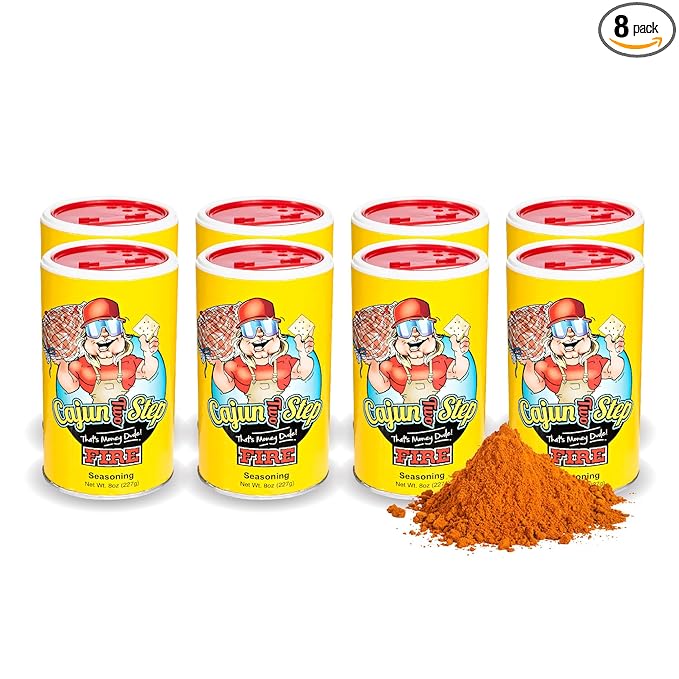 Cajun Two Step Seasoning by StaleKracker - 8 pck, Fire Seasoning for Authentic Creole Louisiana
