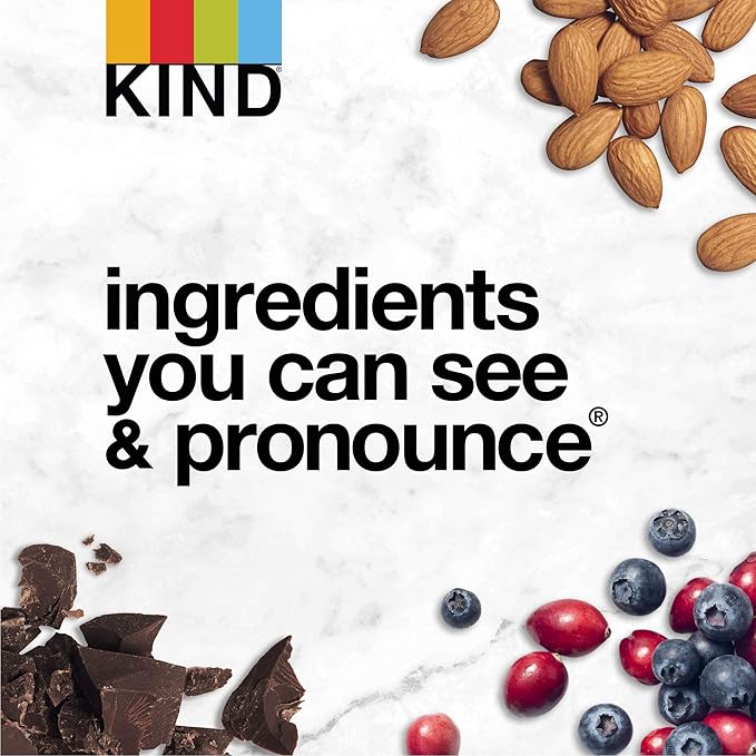KIND Nut Bars, Peanut Butter Dark Chocolate, Healthy Snacks, Gluten Free, 8g Protein, 24 Count