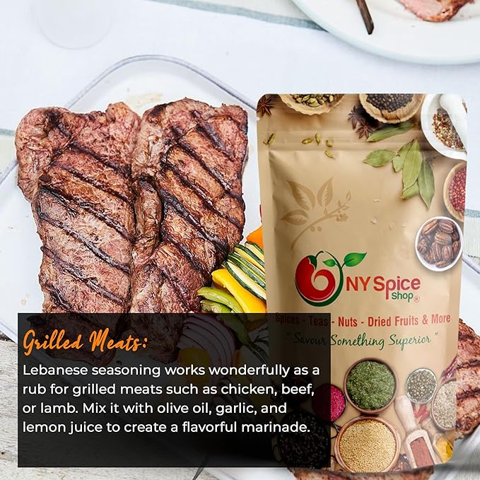 NY Spice Shop Lebanese Seasoning Blend - Natural Lebanese Spices - Zaatar Spice Blend - Cooking