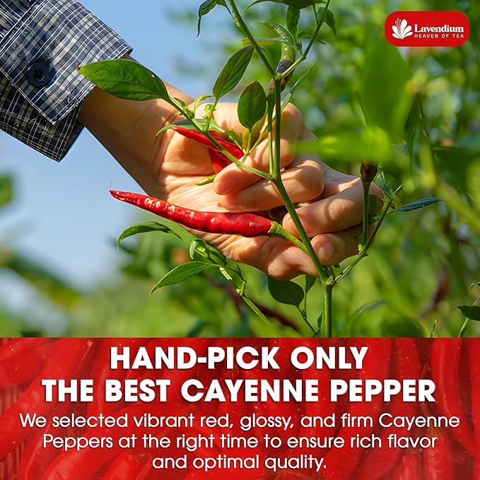 Lavendium, Premium 1.56 lbs Cayenne Pepper Powder??Pure Ground Red Pepper, Bold and Spicy Flavor