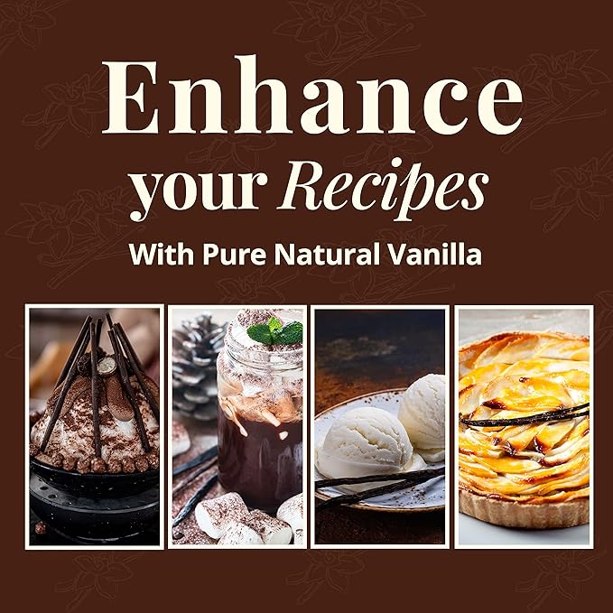 Bulk Vanilla Beans Grade A+, 2 Lb. Whole Vanilla Beans for Making VanillaExtract, Icecream, Baking