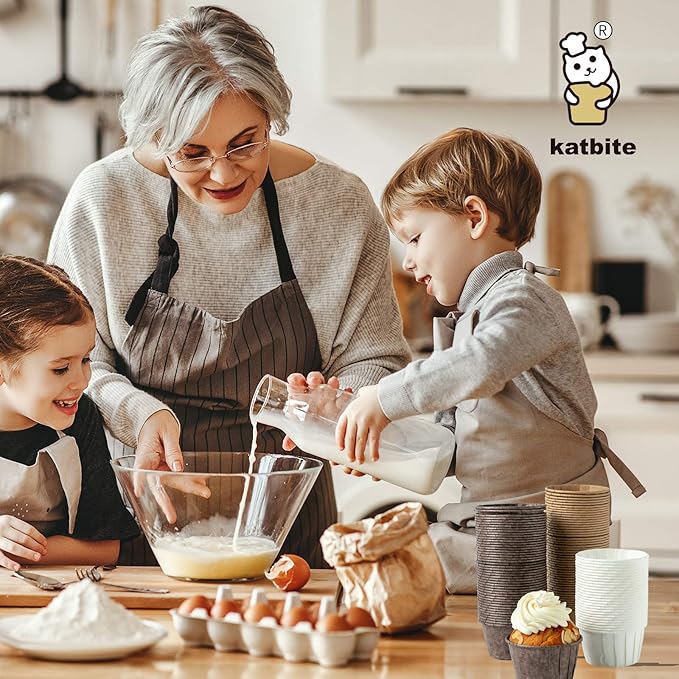 Katbite Parchment Cupcake Liners Standard Size 150PCS, Christmas Cupcake Liners, Muffin Baking