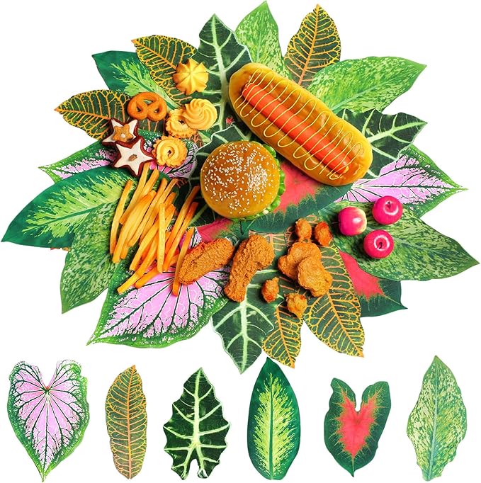150 Pcs 8.7 Inch Parchment Paper Leaves Charcuterie Board for Cheese Food Serving Decoration