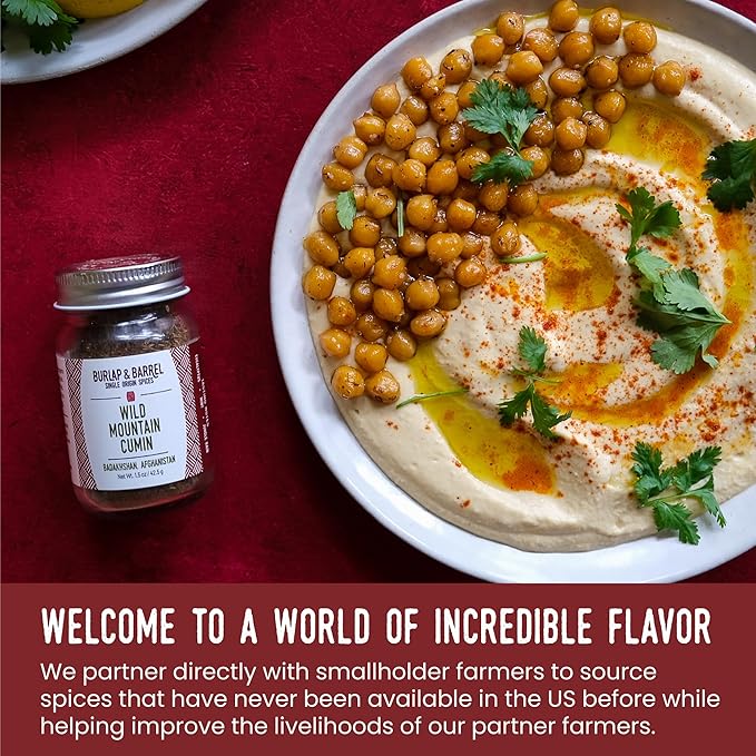 Burlap & Barrel Wild Mountain Cumin ??Savory, Aromatic, and Bright Umami Flavor ??Whole & Ground