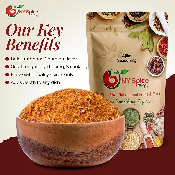 NY Spice Shop Ajika Seasoning - 6 Ounce Natural Blend of Delicious Spices and Seasonings for
