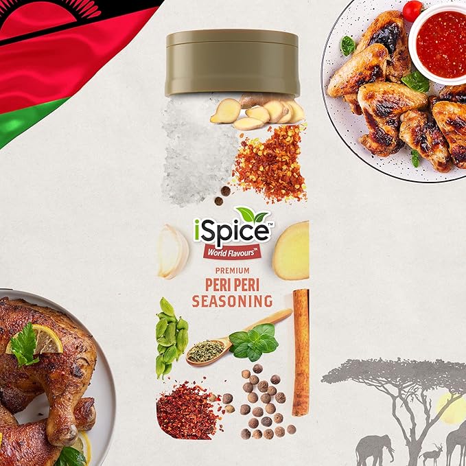 iSpice - PERI PERI SEASONING/PIRI PIRI SEASONING World Flavor Super Spice Blend | All Natural |