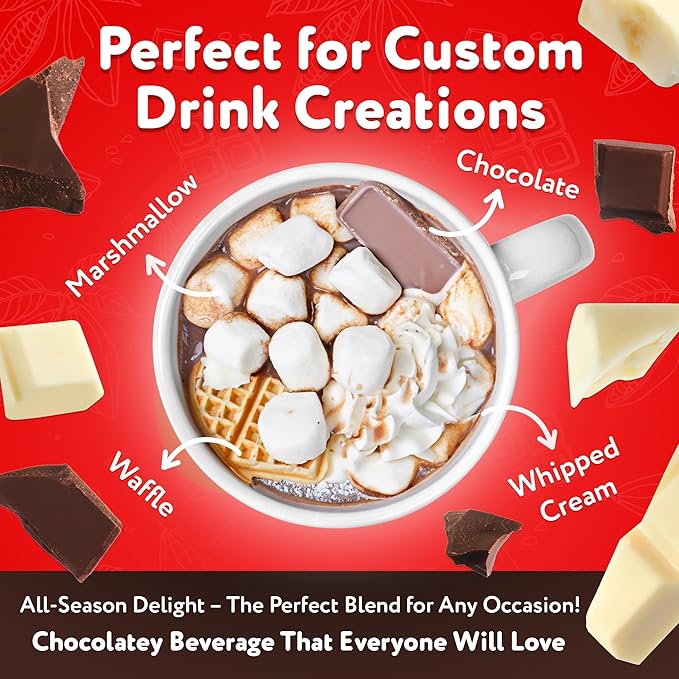 Happi Pappi - Premium Hot Cocoa Mix, Dairy-Based Rich and Creamy Chocolate Powder for Drinks &