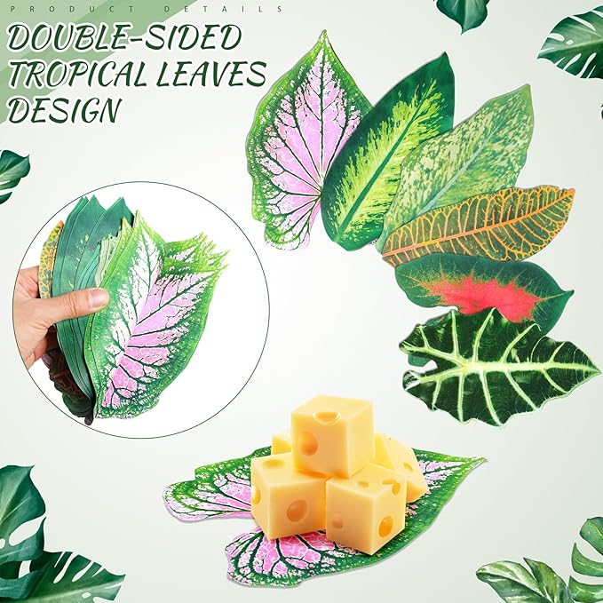 90 Pcs 8.7 Inch Parchment Paper Leaves Charcuterie Board for Cheese Food Serving Decoration
