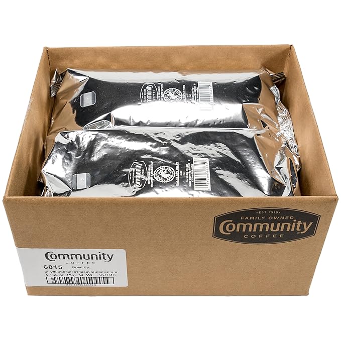 Community Coffee Private Reserve Breakfast Blend Supreme Whole Bean Coffee, Medium Roast, 32 Ounce