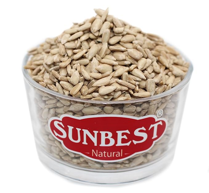 Sunbest Natural Raw Sunflower Seed Kernels ??80 oz (5 lb) Bulk Bag ??Unsalted Sunflower Seeds to