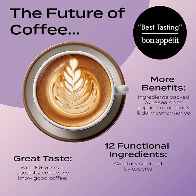 Atlas+ Latte Superblend??Instant Mushroom Coffee with Lion?™s Mane, Reishi, Cordyceps, Ashwagandha