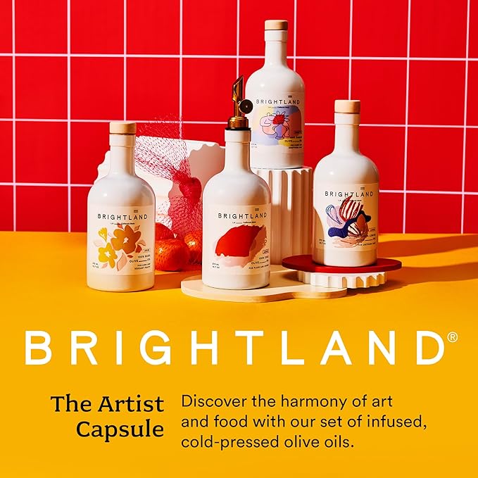 Brightland Infused Olive Oils, The Artist Capsule - Cold-Pressed Made with Early-Harvest Frantoio